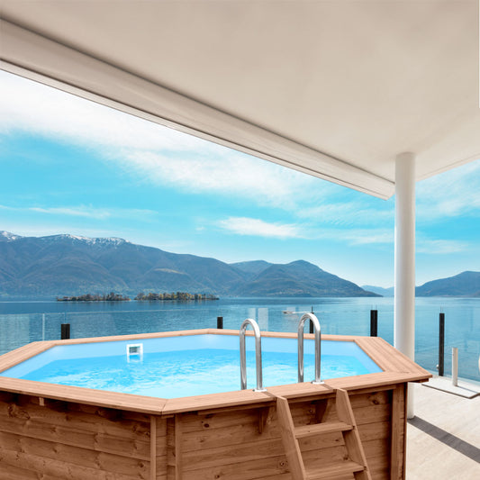 Piscina Fuori Terra in Legno Bali Esagonale 2024