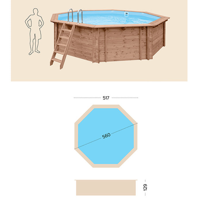 Piscina Fuori Terra in Legno Bali Ottagonale 2024