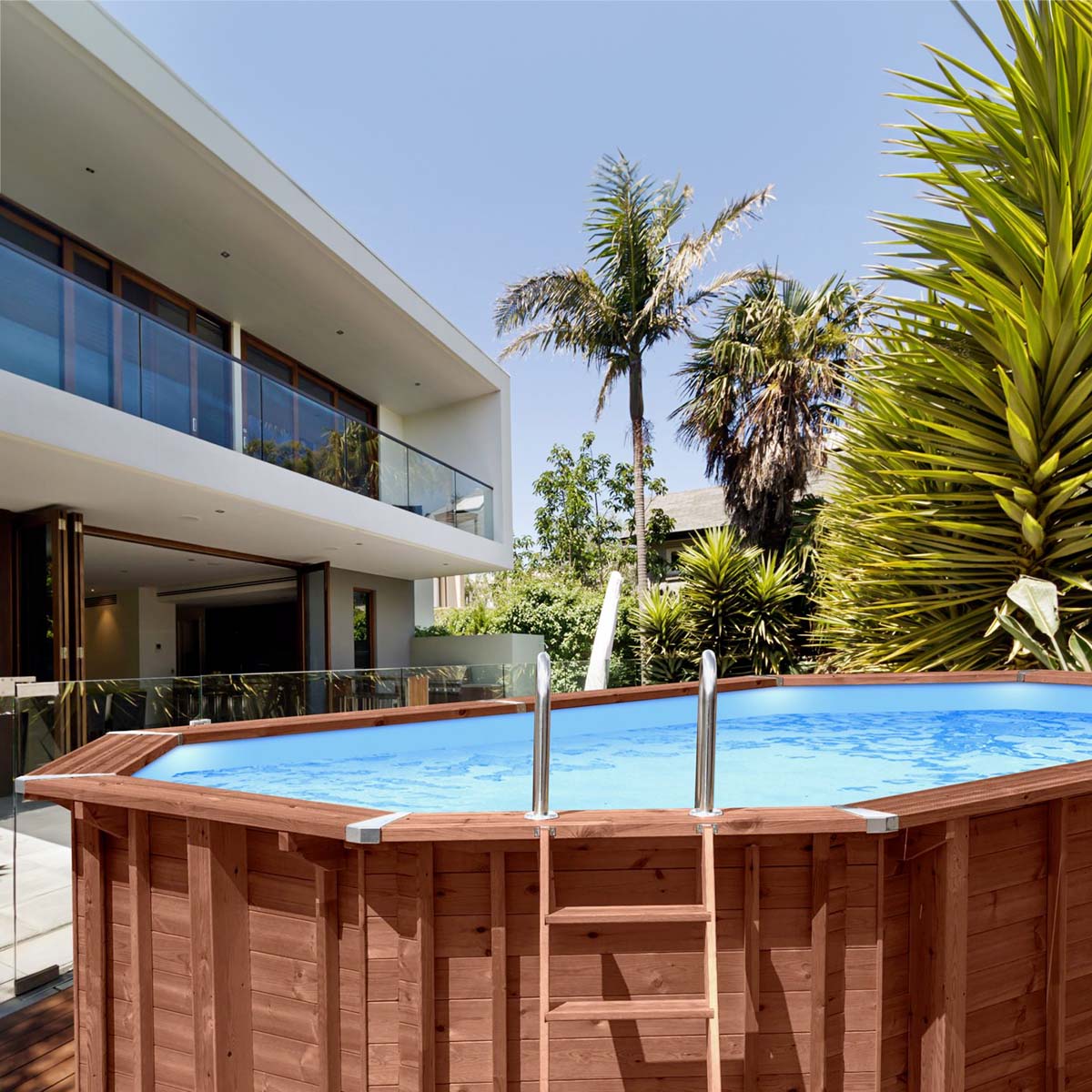 Piscina Fuori Terra in Legno Bali Ovale Premium 2024