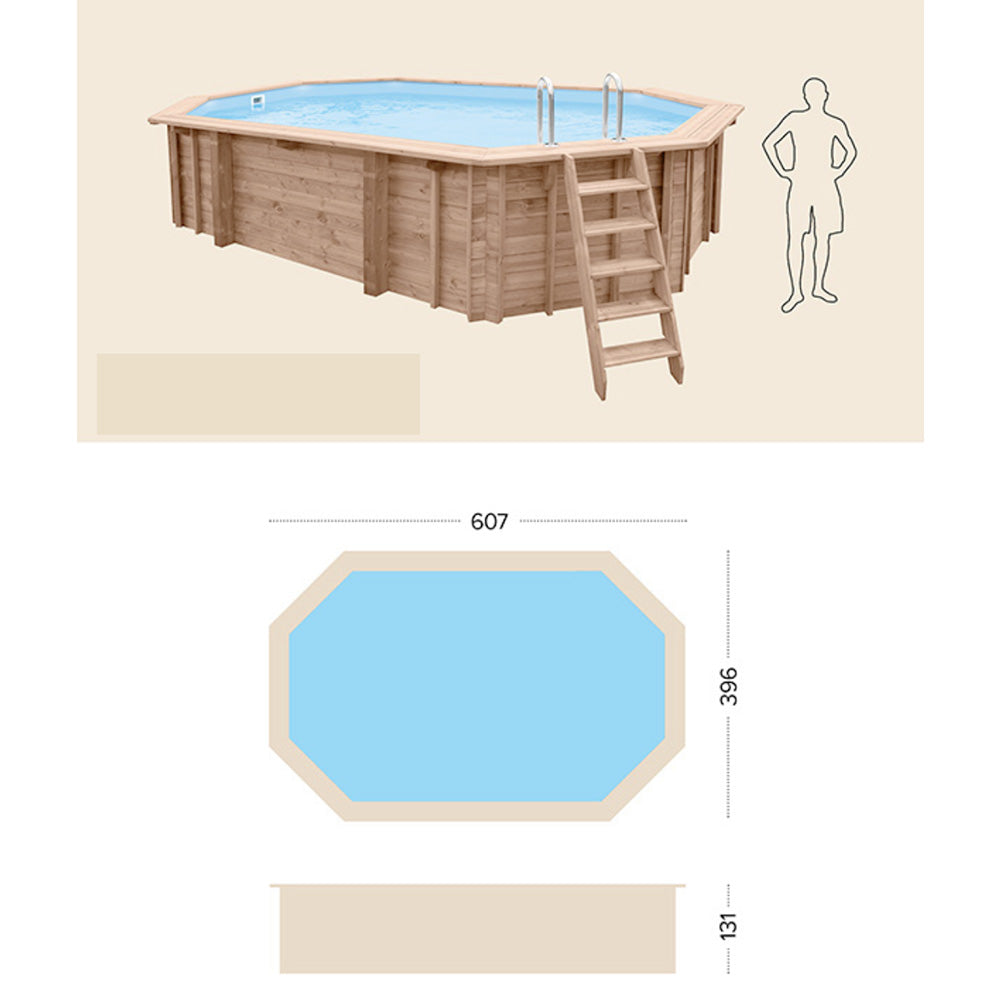 Piscina Fuori Terra in Legno Bali Ovale 2024