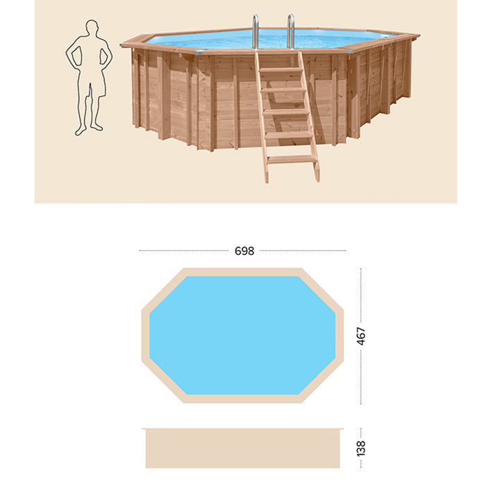 Piscina Fuori Terra in Legno Bali Ovale 2024
