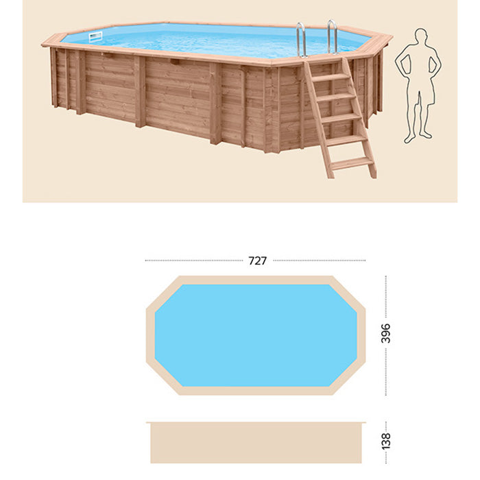 Piscina Fuori Terra in Legno Bali Ovale 2024