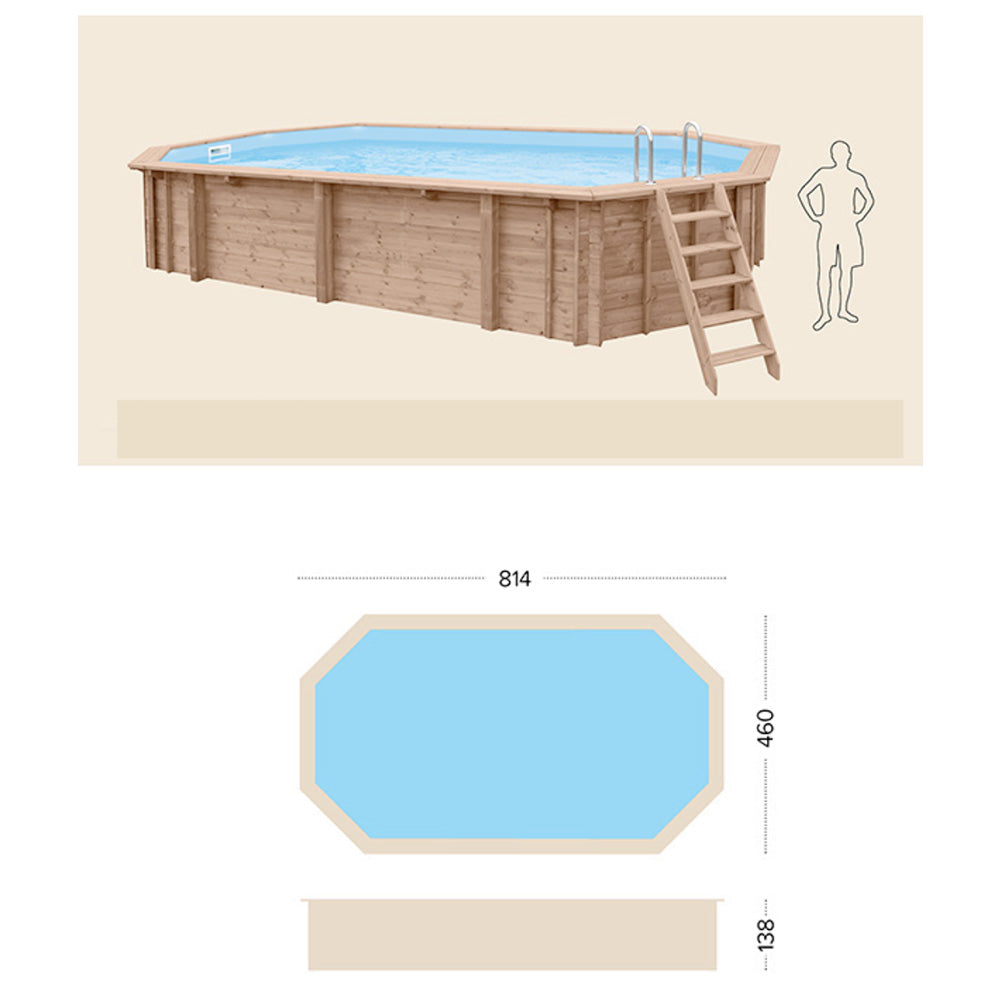 Piscina Fuori Terra in Legno Bali Ovale 2024