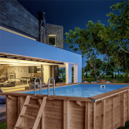 Piscina Fuori Terra in Legno Bali Rettangolare 2024