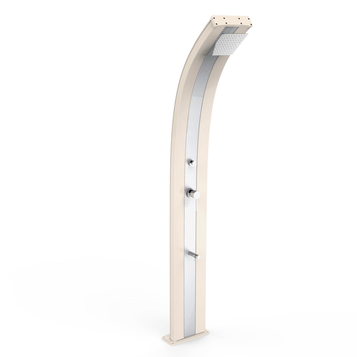 Doccia Solare in Alluminio 30 Lt con temporizzatore e lavapiedi temporizzato Arkema Design DADA D330 - Vari colori disponibili