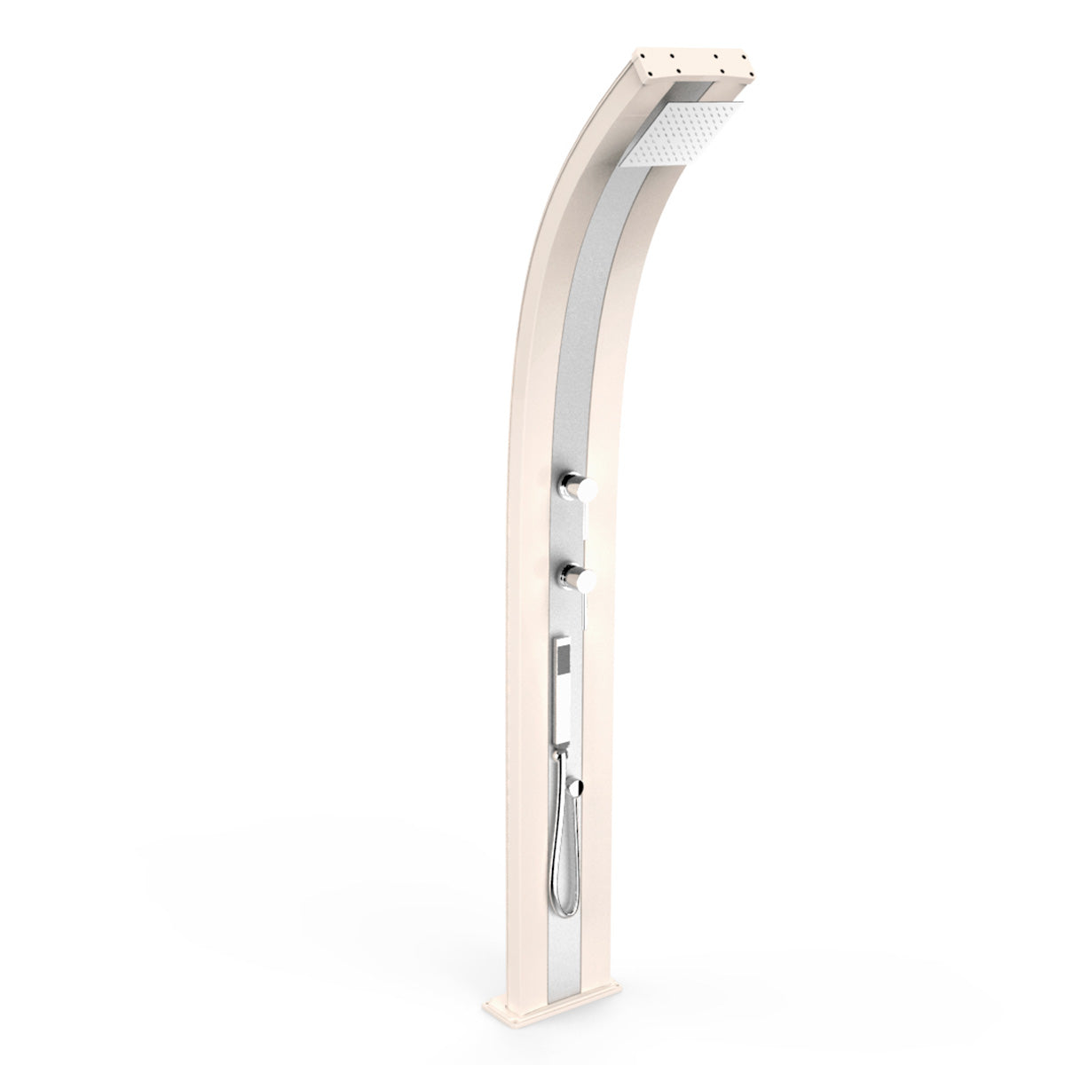 Doccia Solare in Alluminio 30 Lt con doccetta e deviatore Arkema Design DADA D340 - Vari colori disponibili