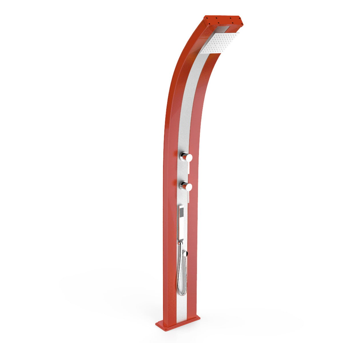 Doccia Solare in Alluminio 30 Lt con doccetta e deviatore Arkema Design DADA D340 - Vari colori disponibili