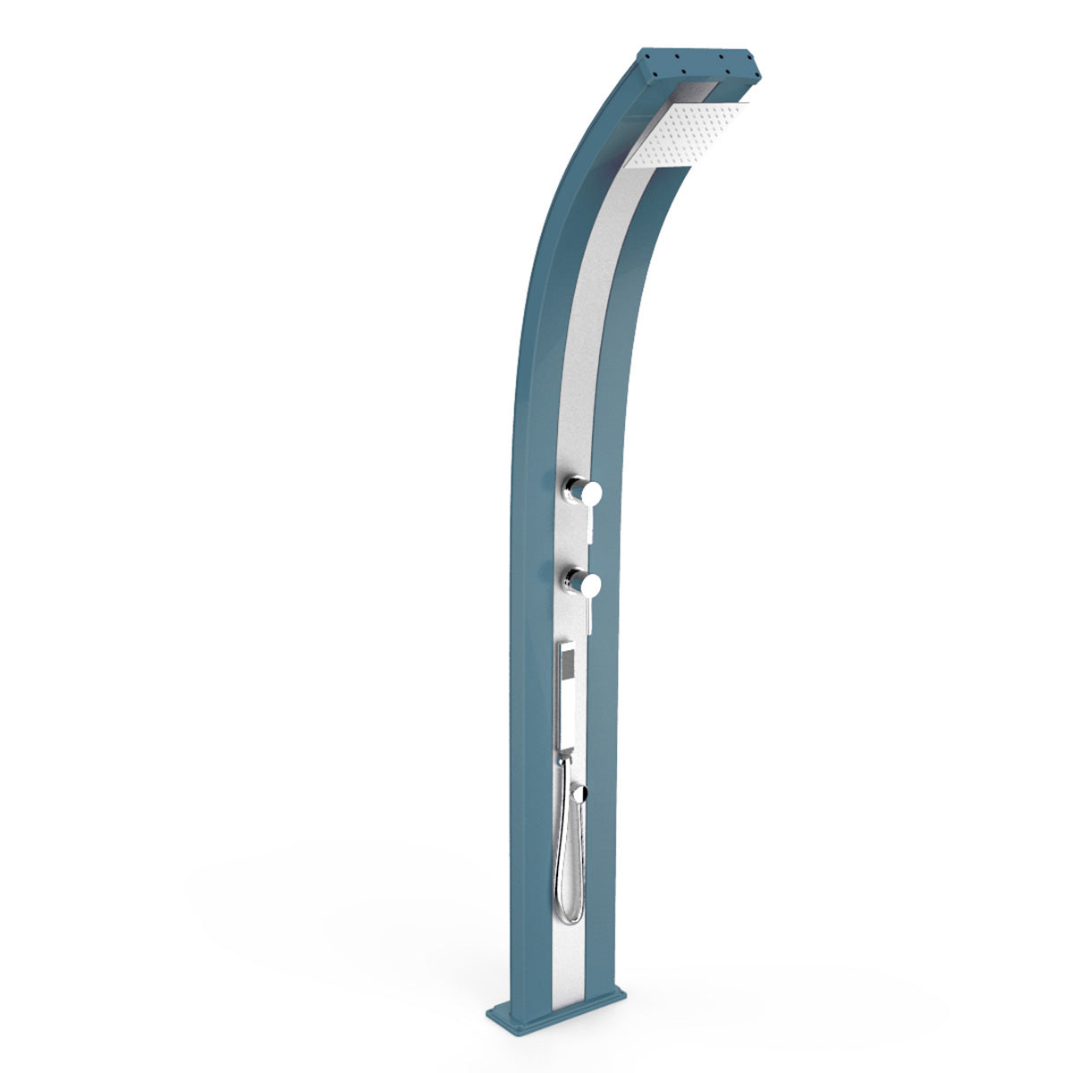Doccia Solare in Alluminio 30 Lt con doccetta e deviatore Arkema Design DADA D340 - Vari colori disponibili