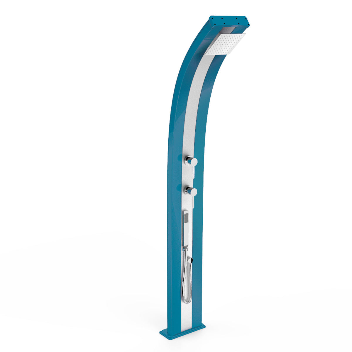 Doccia Solare in Alluminio 30 Lt con doccetta e deviatore Arkema Design DADA D340 - Vari colori disponibili