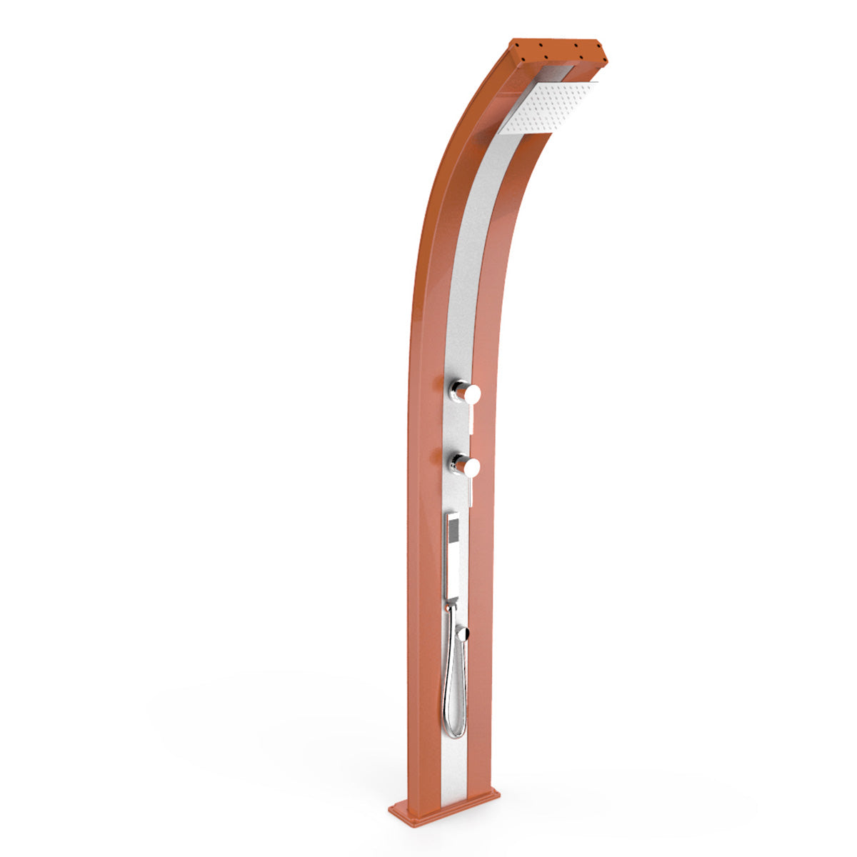 Doccia Solare in Alluminio 30 Lt con doccetta e deviatore Arkema Design DADA D340 - Vari colori disponibili
