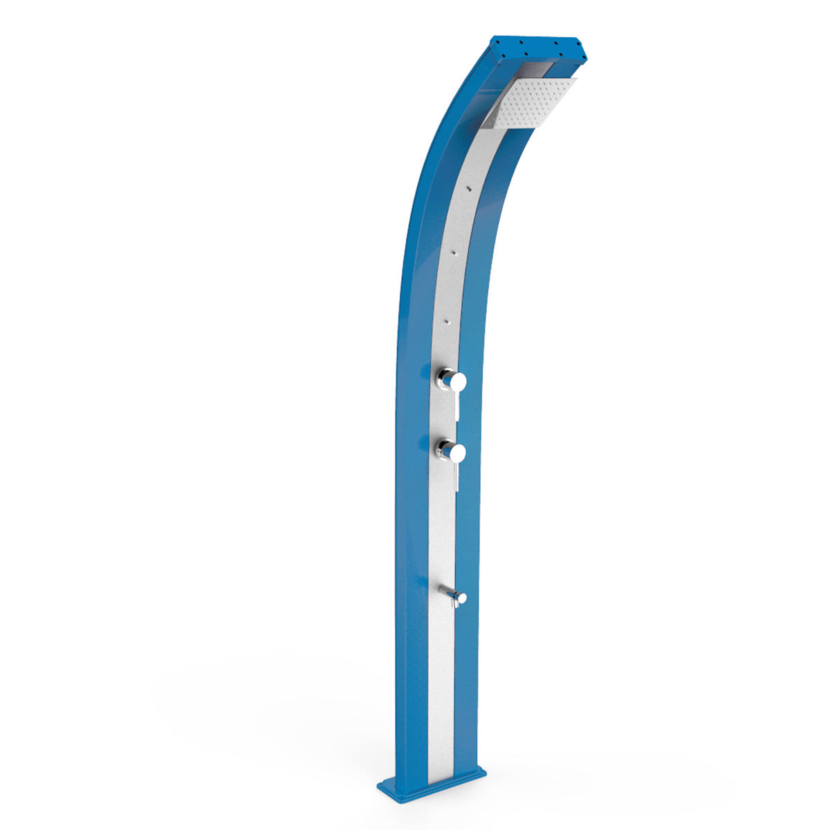 Doccia Solare in Alluminio 30 Lt con 3 nebulizzatori, deviatore e lavapiedi temporizzato Arkema Design DADA D350 - Vari colori disponibili