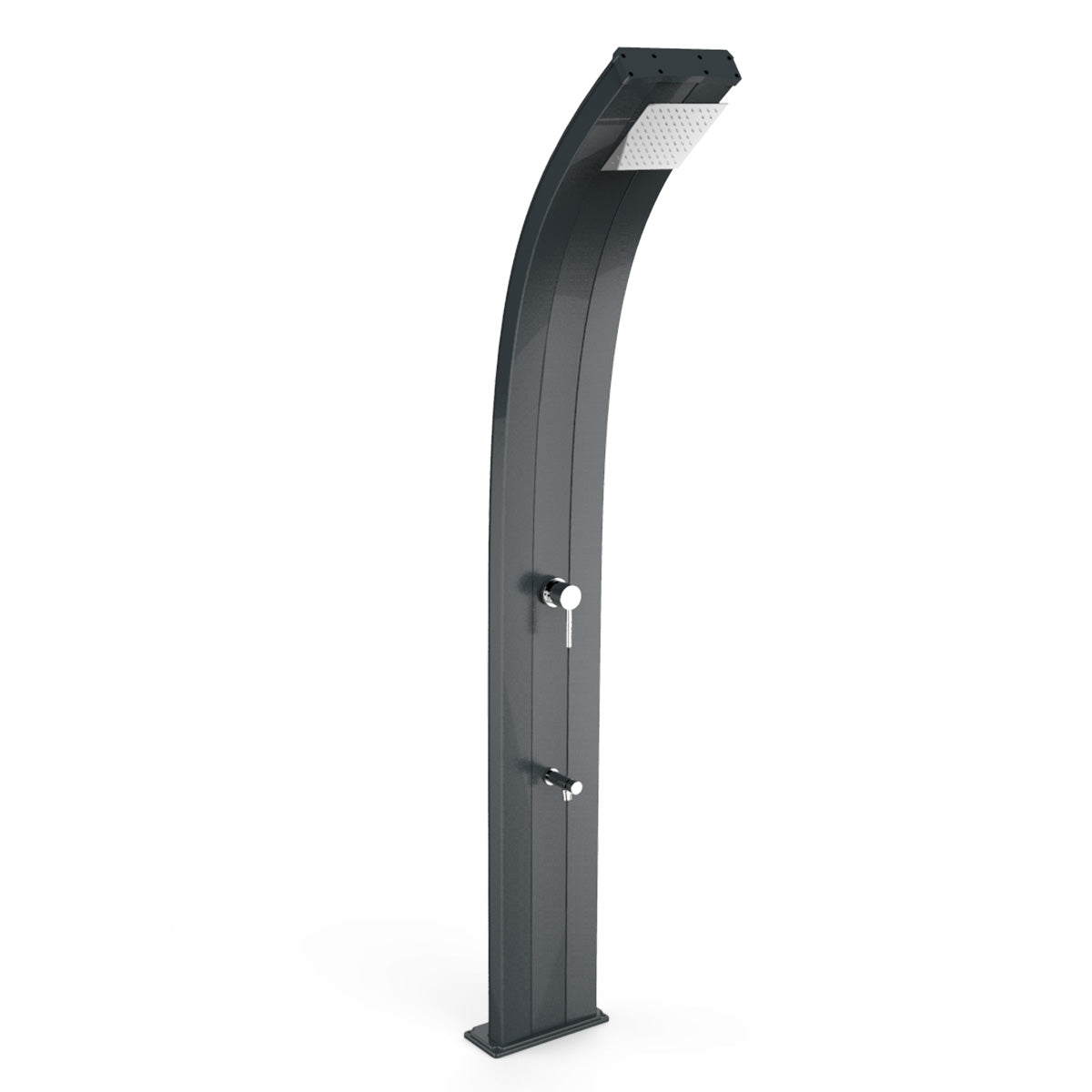 Doccia Solare in Alluminio 30 Lt con lavapiedi temporizzato Arkema Design DADA D320