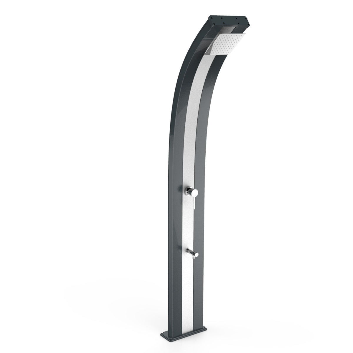 Doccia Solare in Alluminio 30 Lt con lavapiedi temporizzato Arkema Design DADA D320 - Vari colori disponibili