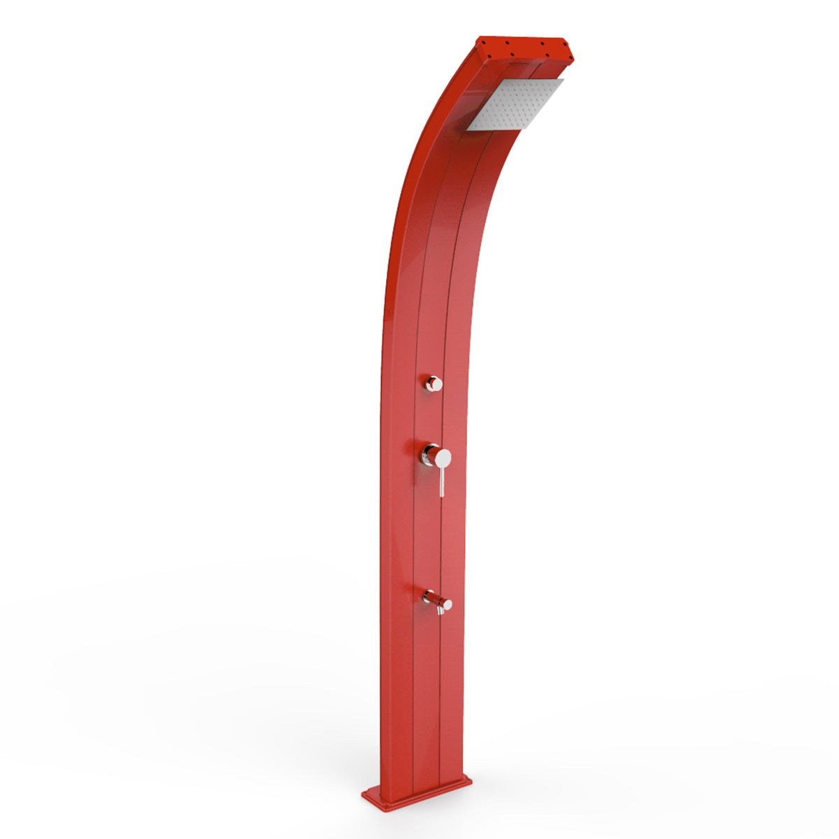 Doccia Solare in Alluminio 30 Lt con temporizzatore e lavapiedi temporizzato Arkema Design DADA D330