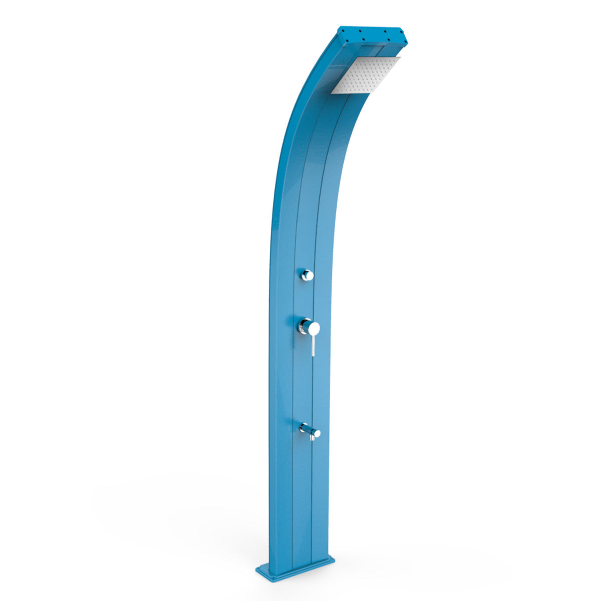 Doccia Solare in Alluminio 30 Lt con temporizzatore e lavapiedi temporizzato Arkema Design DADA D330