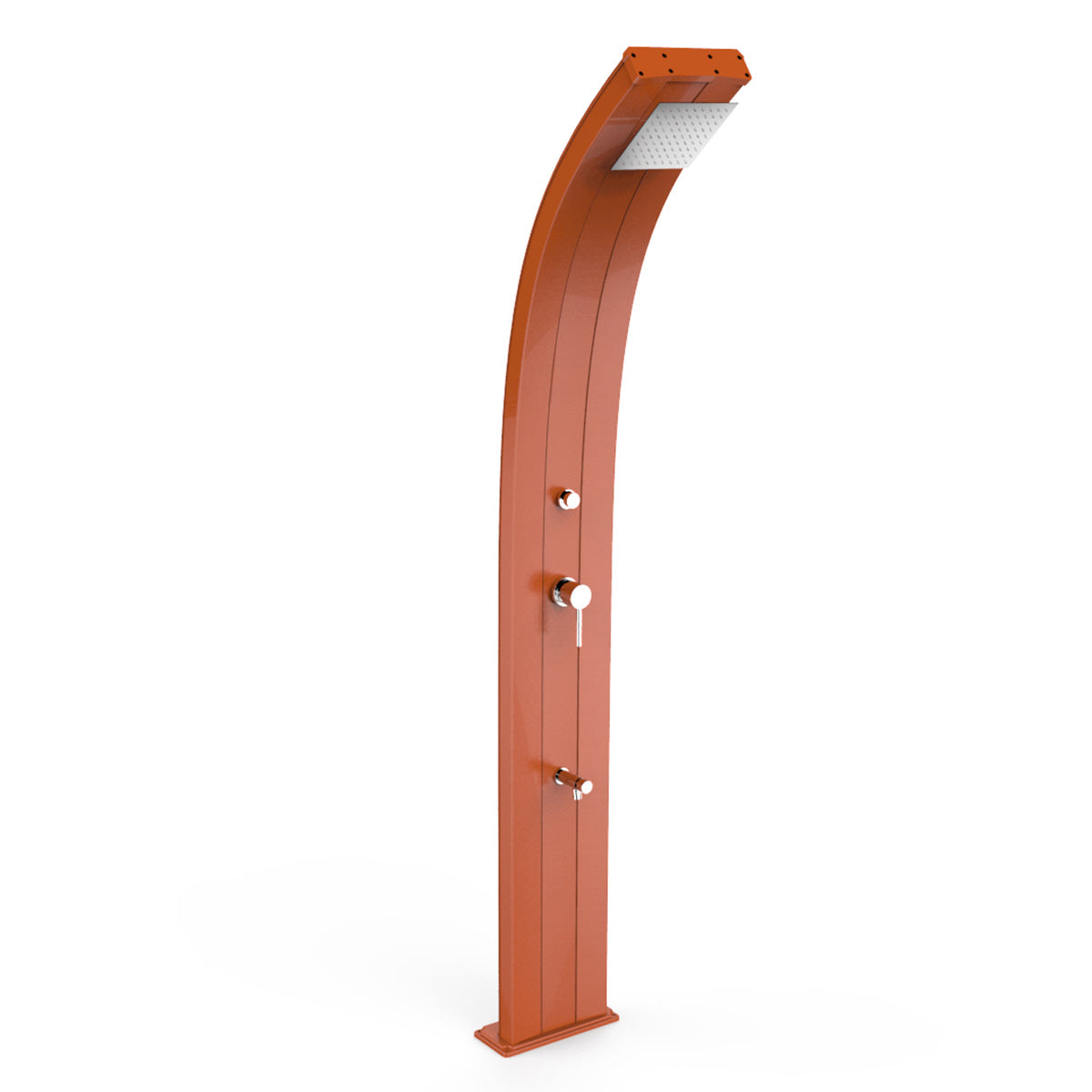 Doccia Solare in Alluminio 30 Lt con temporizzatore e lavapiedi temporizzato Arkema Design DADA D330