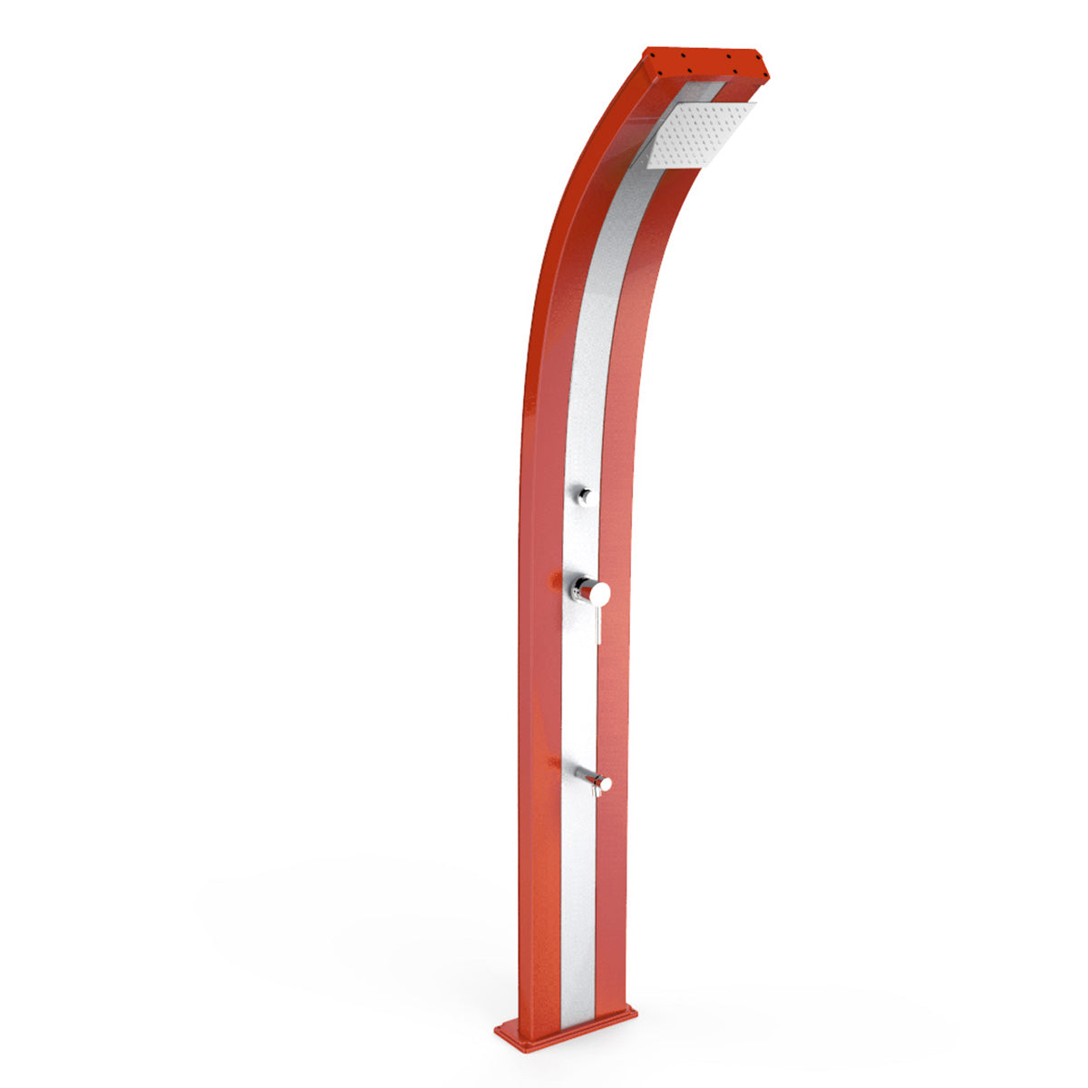 Doccia Solare in Alluminio 30 Lt con temporizzatore e lavapiedi temporizzato Arkema Design DADA D330 - Vari colori disponibili