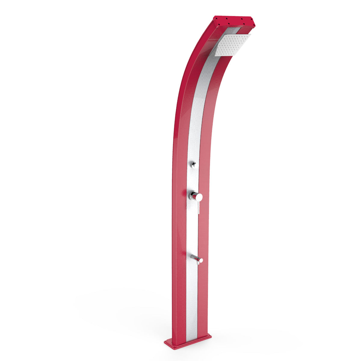 Doccia Solare in Alluminio 30 Lt con temporizzatore e lavapiedi temporizzato Arkema Design DADA D330 - Vari colori disponibili