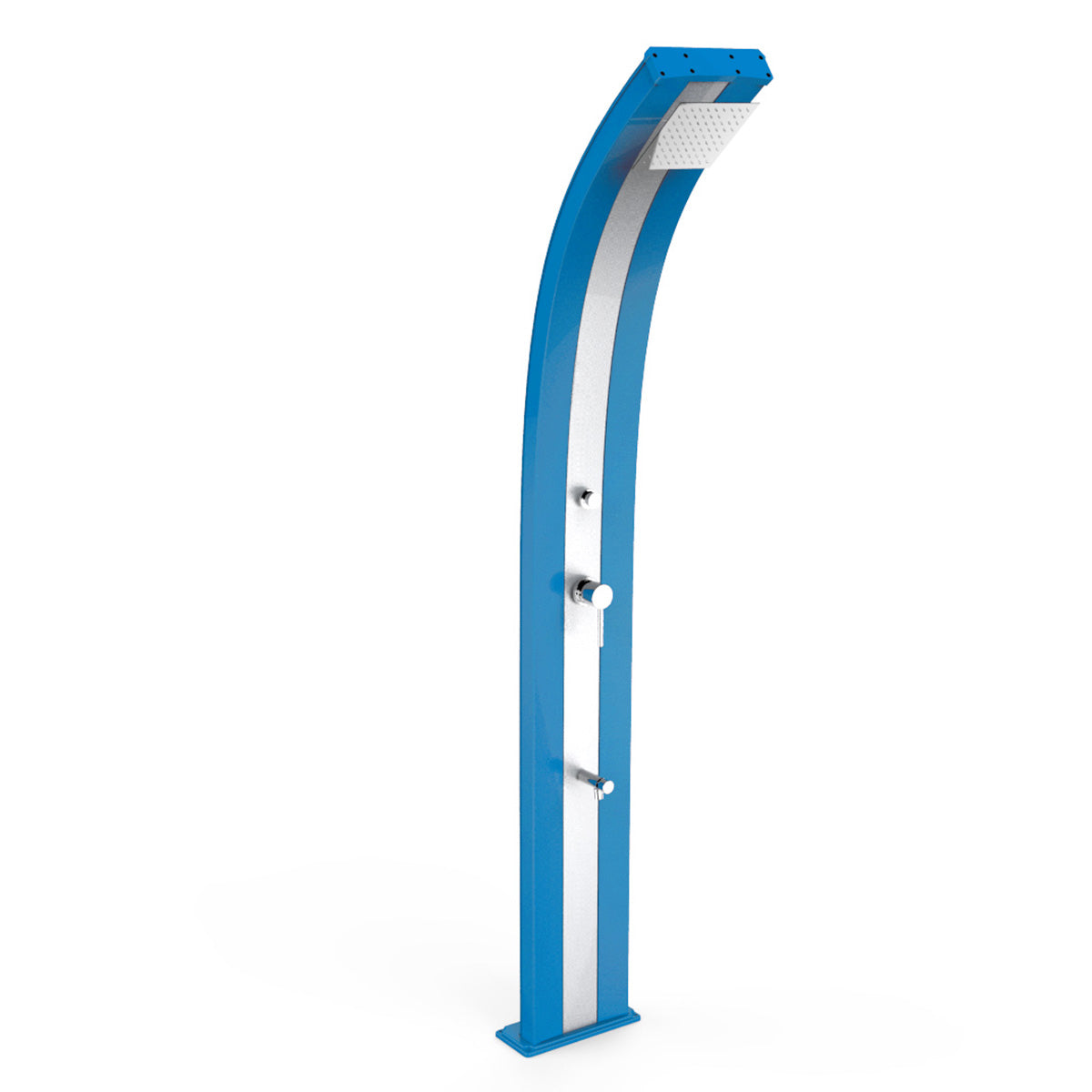 Doccia Solare in Alluminio 30 Lt con temporizzatore e lavapiedi temporizzato Arkema Design DADA D330 - Vari colori disponibili