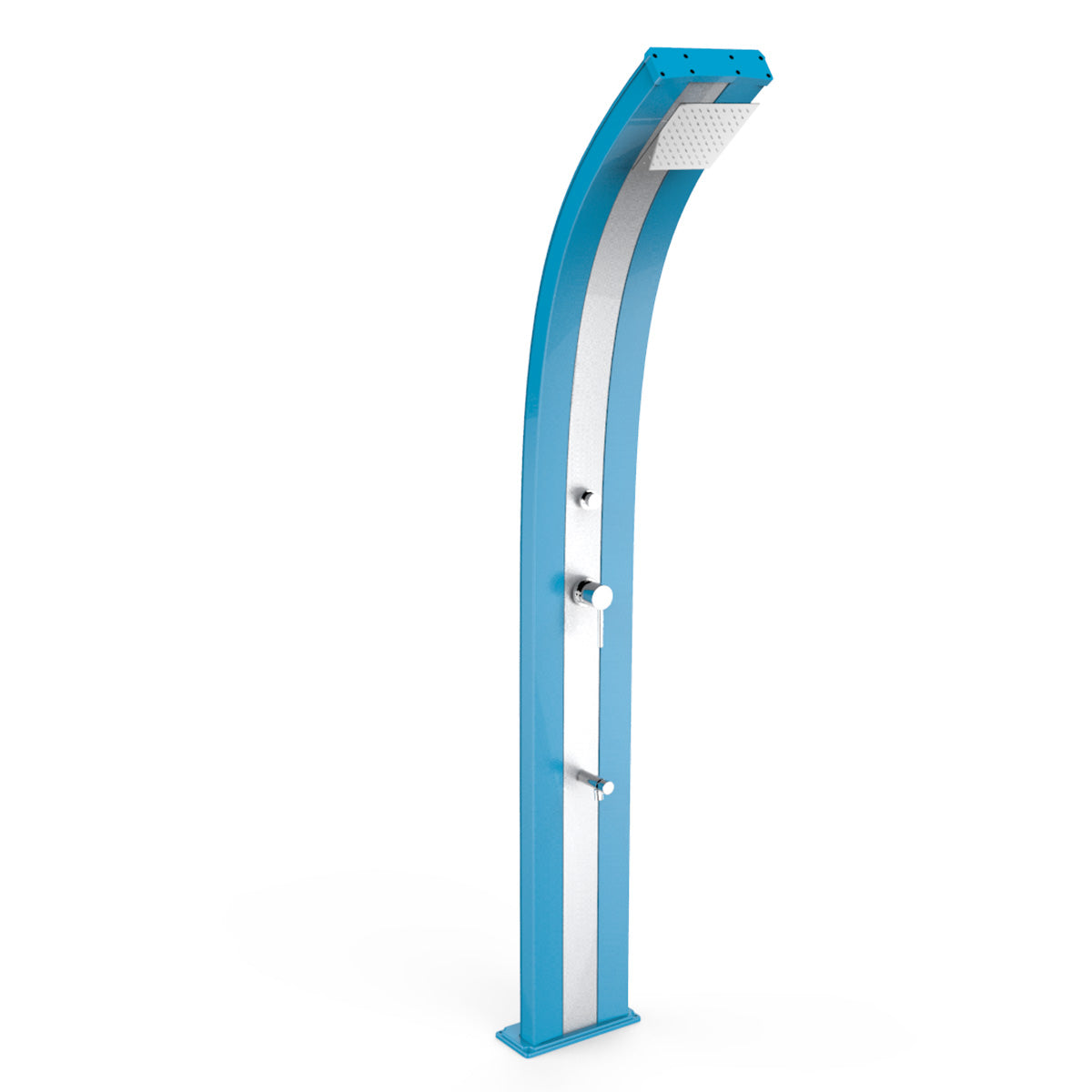 Doccia Solare in Alluminio 30 Lt con temporizzatore e lavapiedi temporizzato Arkema Design DADA D330 - Vari colori disponibili