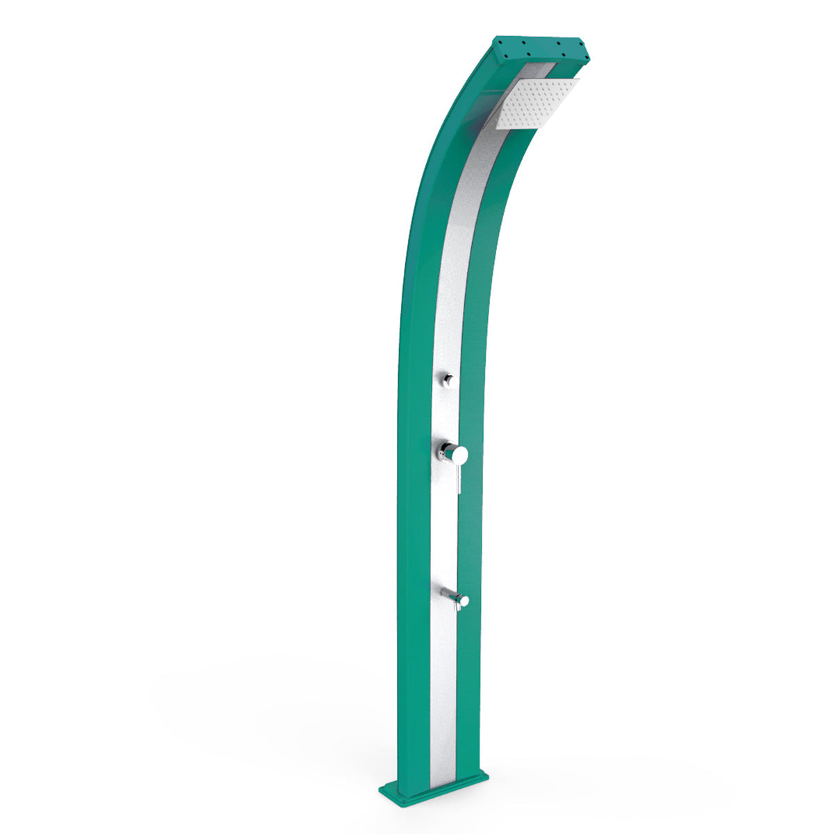 Doccia Solare in Alluminio 30 Lt con temporizzatore e lavapiedi temporizzato Arkema Design DADA D330 - Vari colori disponibili