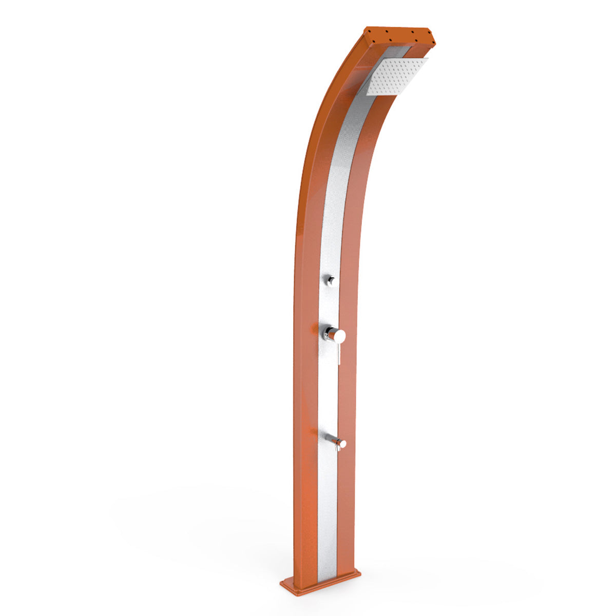 Doccia Solare in Alluminio 30 Lt con temporizzatore e lavapiedi temporizzato Arkema Design DADA D330 - Vari colori disponibili