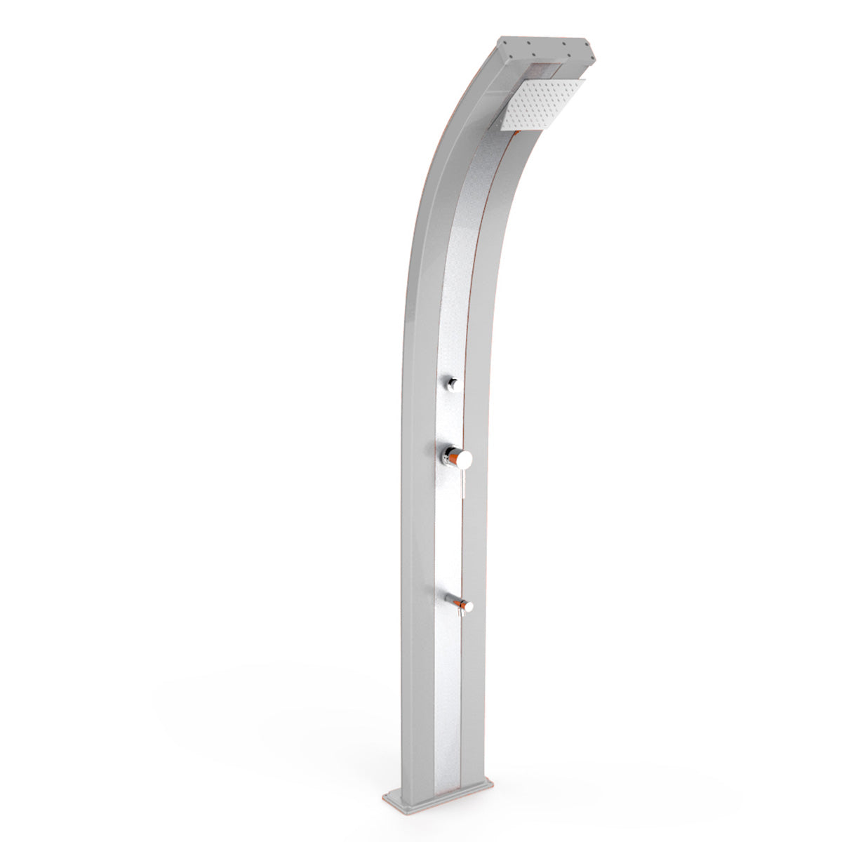 Doccia Solare in Alluminio 30 Lt con temporizzatore e lavapiedi temporizzato Arkema Design DADA D330 - Vari colori disponibili