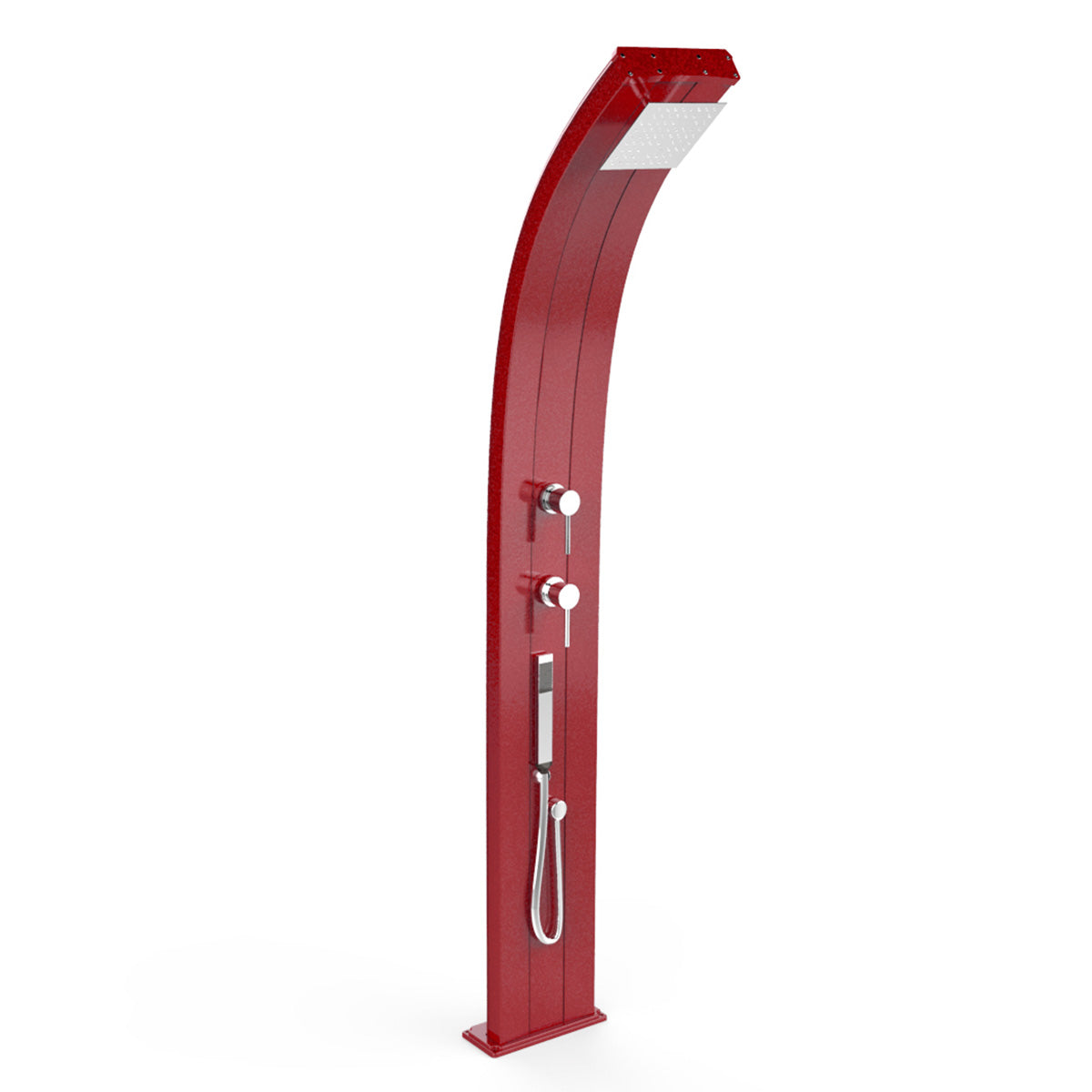 Doccia Solare in Alluminio 30 Lt con doccetta e deviatore Arkema Design DADA D340