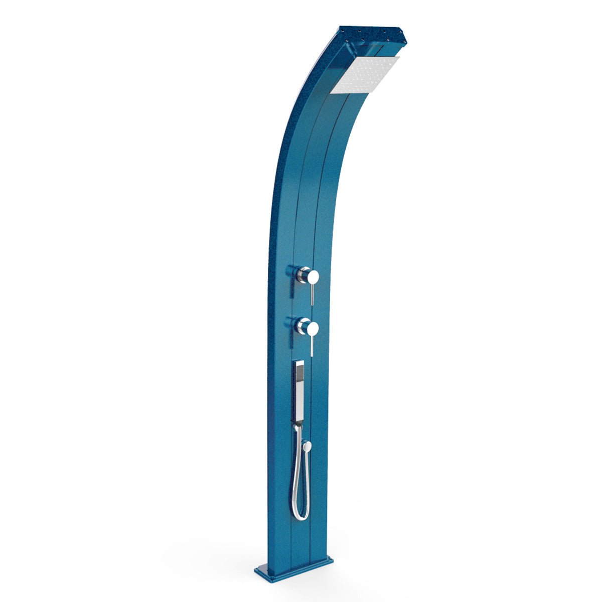 Doccia Solare in Alluminio 30 Lt con doccetta e deviatore Arkema Design DADA D340