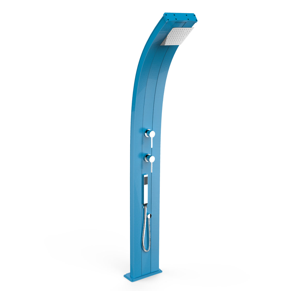 Doccia Solare in Alluminio 30 Lt con doccetta e deviatore Arkema Design DADA D340