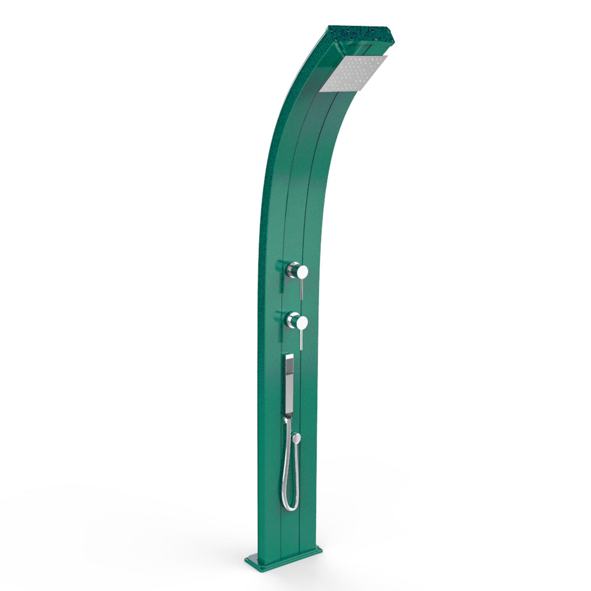 Doccia Solare in Alluminio 30 Lt con doccetta e deviatore Arkema Design DADA D340