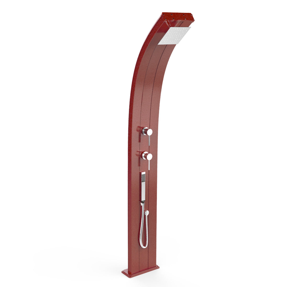 Doccia Solare in Alluminio 30 Lt con doccetta e deviatore Arkema Design DADA D340