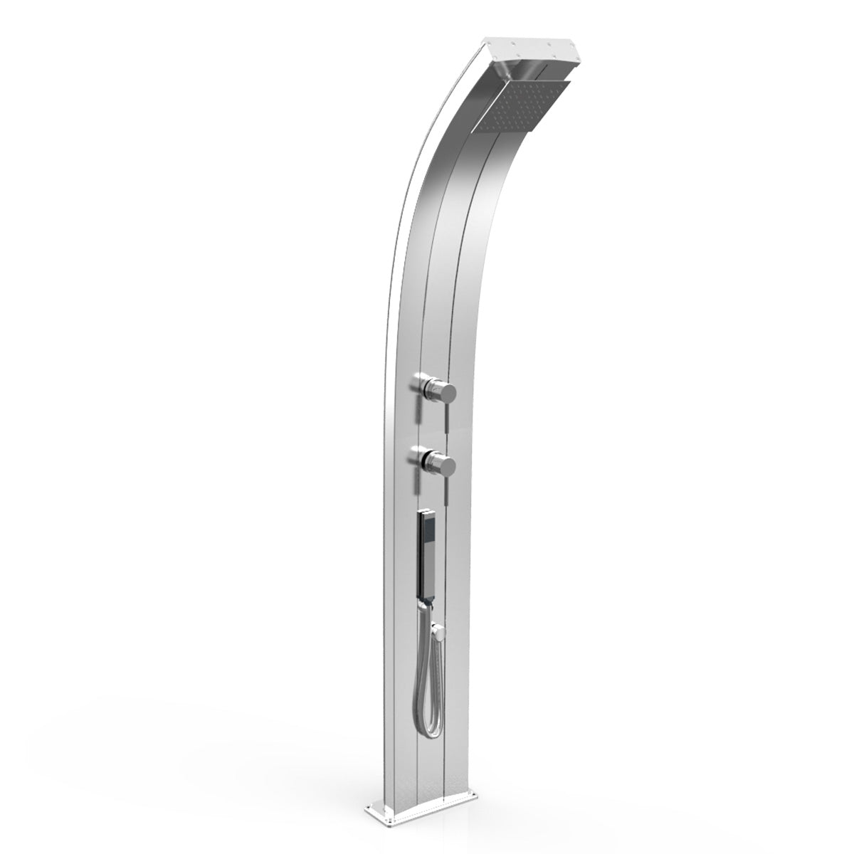 Doccia Solare in Alluminio 30 Lt con doccetta e deviatore Arkema Design DADA D340