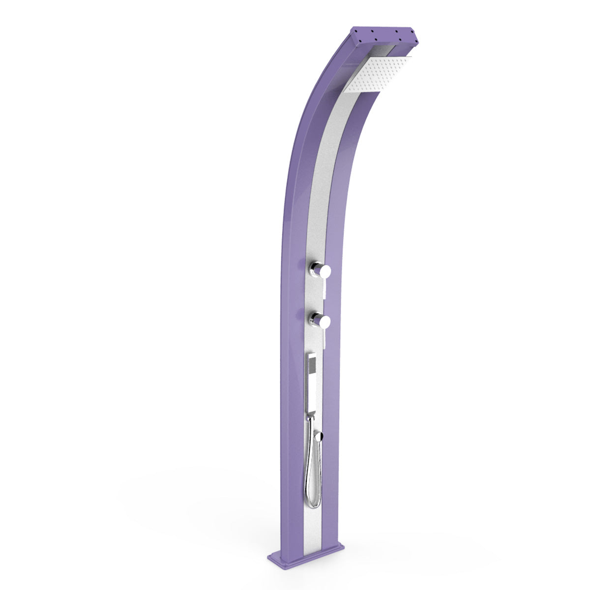 Doccia Solare in Alluminio 30 Lt con doccetta e deviatore Arkema Design DADA D340 - Vari colori disponibili