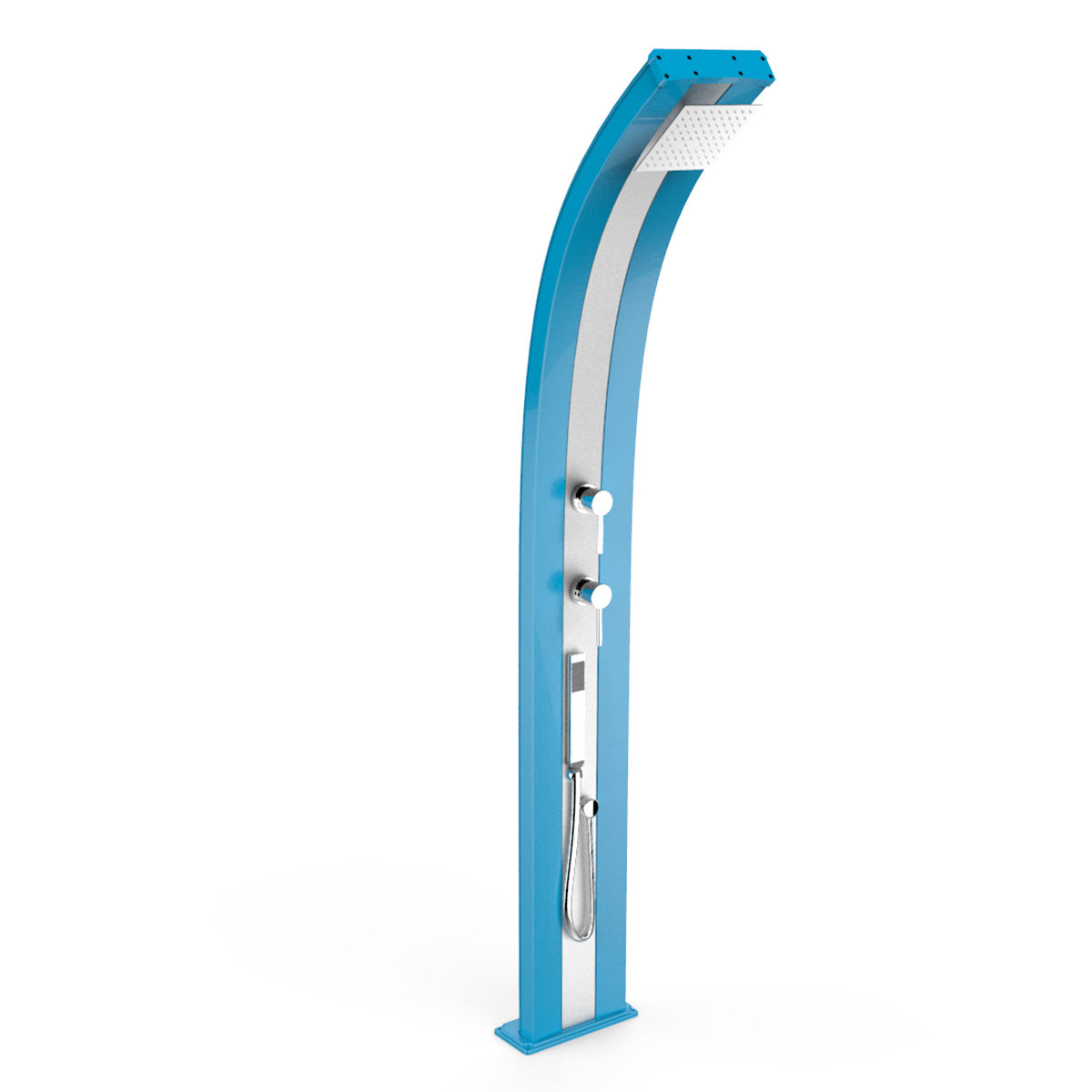 Doccia Solare in Alluminio 30 Lt con doccetta e deviatore Arkema Design DADA D340 - Vari colori disponibili