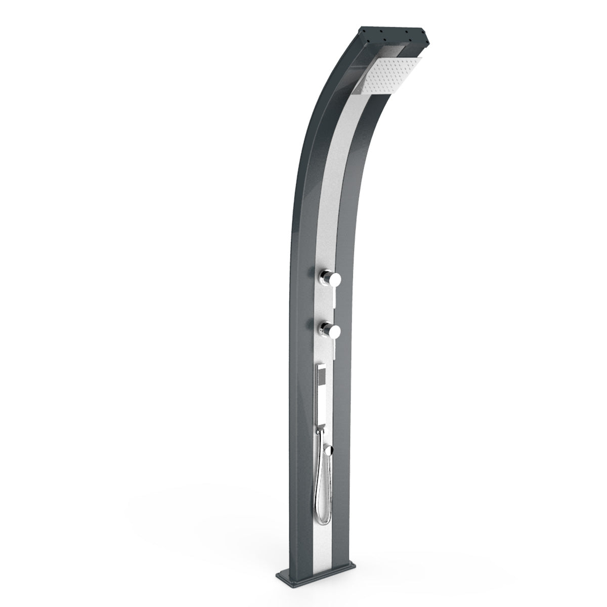 Doccia Solare in Alluminio 30 Lt con doccetta e deviatore Arkema Design DADA D340 - Vari colori disponibili