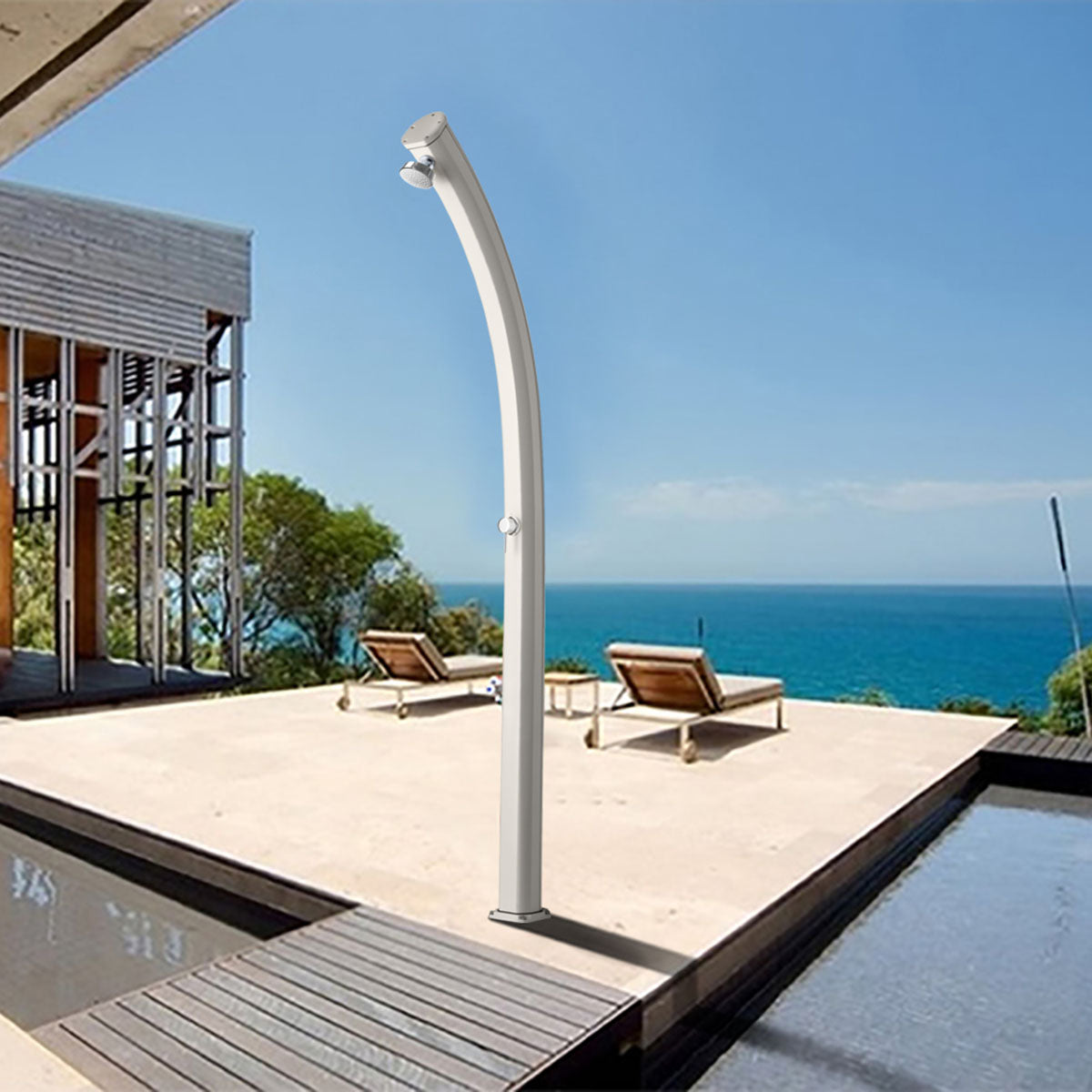 Doccia Solare in Alluminio 23Lt Arkema Design JOLLY A500