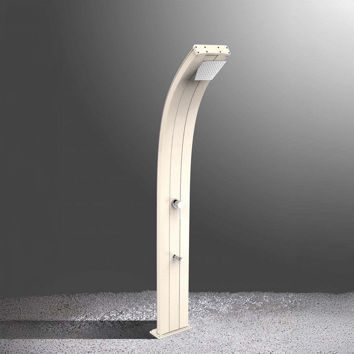 Doccia Solare in Alluminio 30 Lt con lavapiedi temporizzato Arkema Design DADA D320