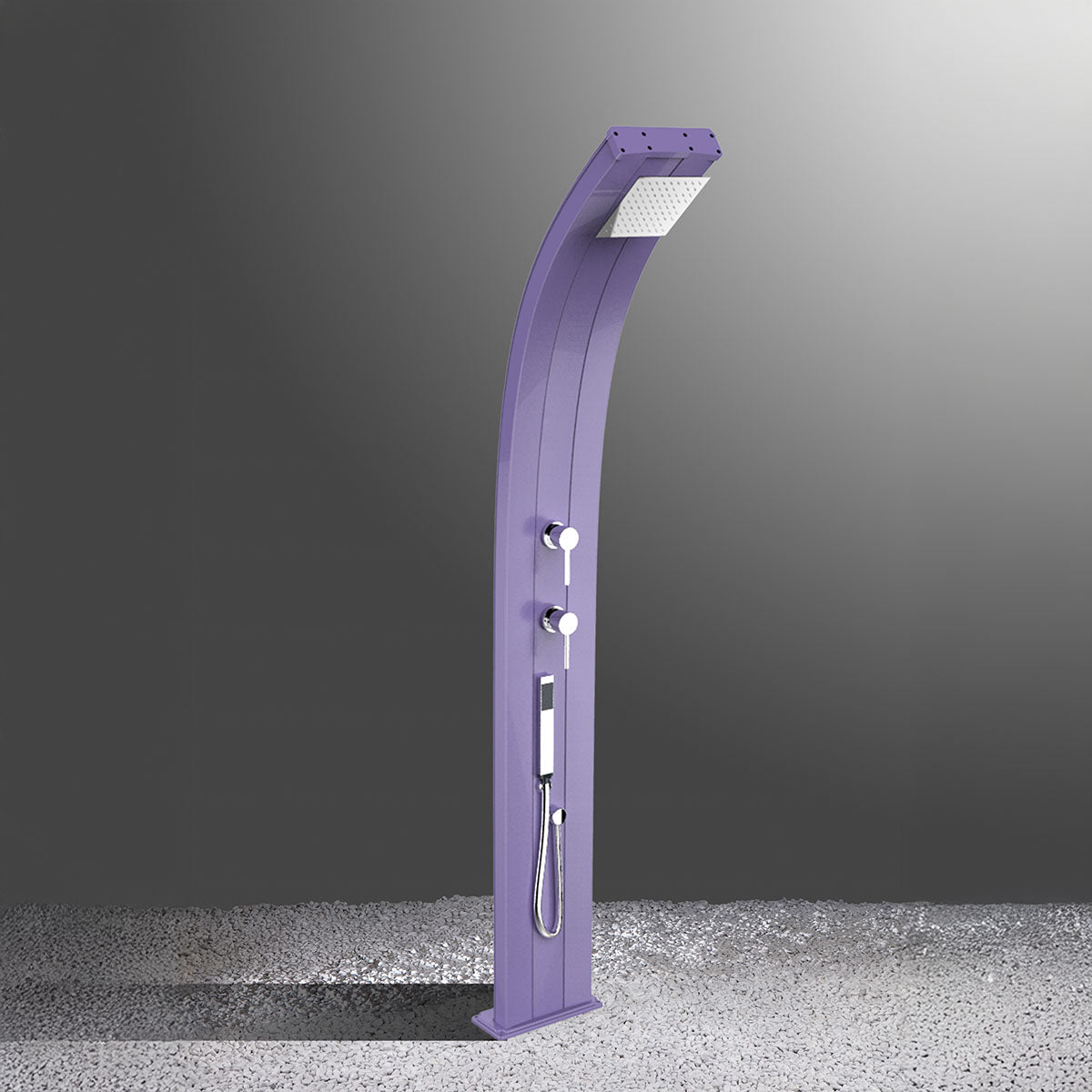 Doccia Solare in Alluminio 30 Lt con doccetta e deviatore Arkema Design DADA D340