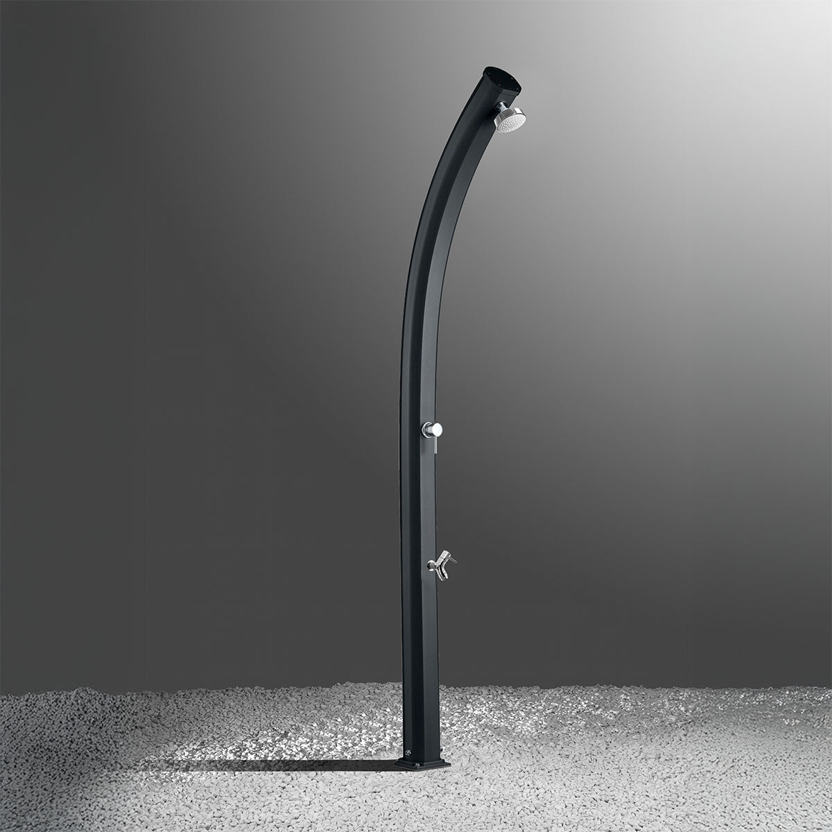 Doccia Solare in Alluminio 23Lt con lavapiedi Arkema Design JOLLY A520
