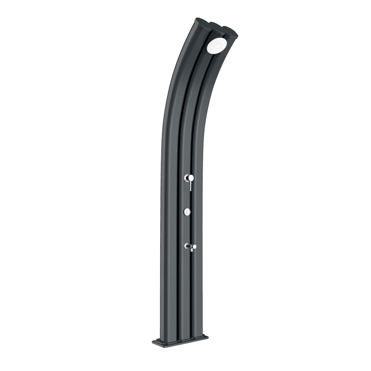 Doccia Solare in Alluminio 69 Lt con temporizzatore e lavapiedi temporizzato Arkema Design ENERGY PRO A930