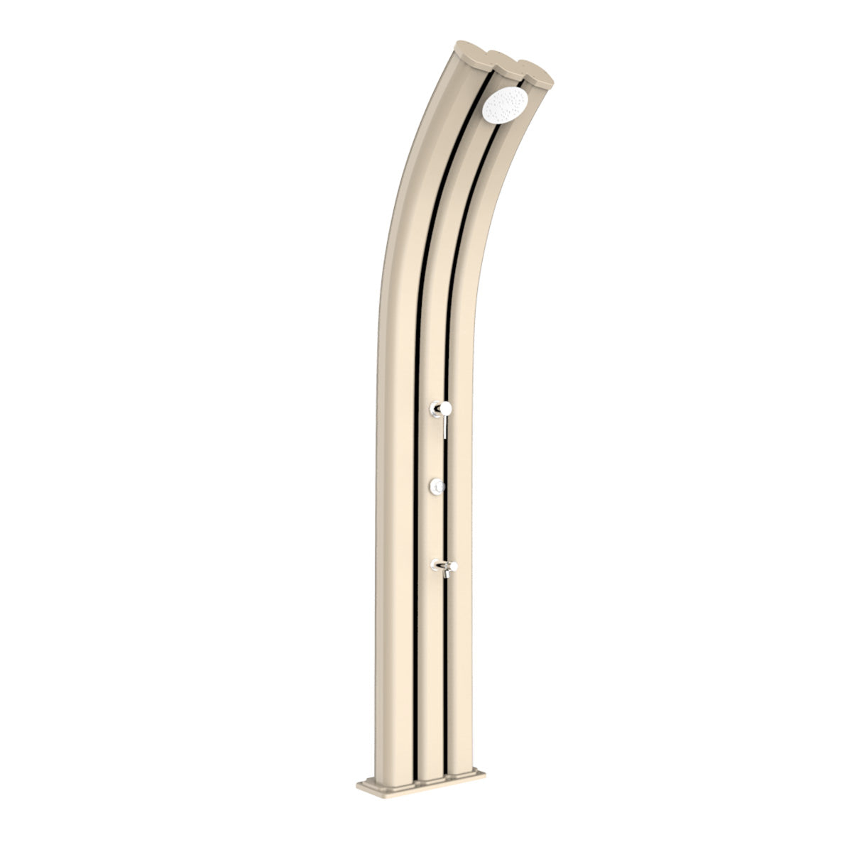 Doccia Solare in Alluminio 69 Lt con temporizzatore e lavapiedi temporizzato Arkema Design ENERGY PRO A930