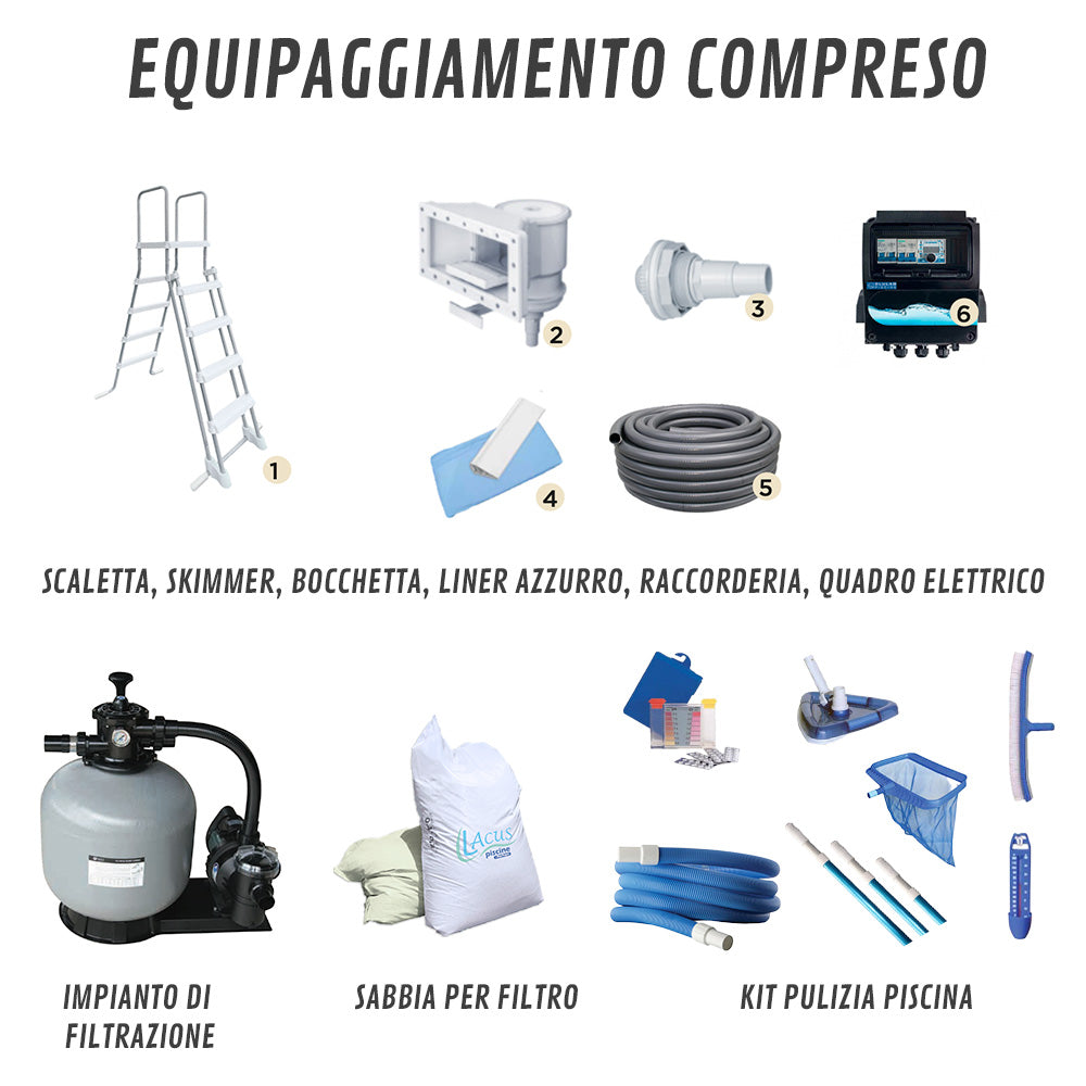 Piscina Fuori Terra Morbida in PVC Rettangolare Brazil