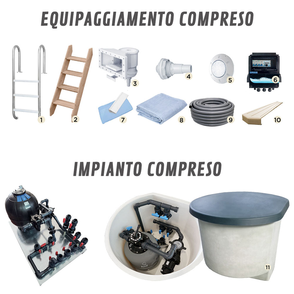 Piscina Fuori Terra in Legno Bali Rettangolare 2024