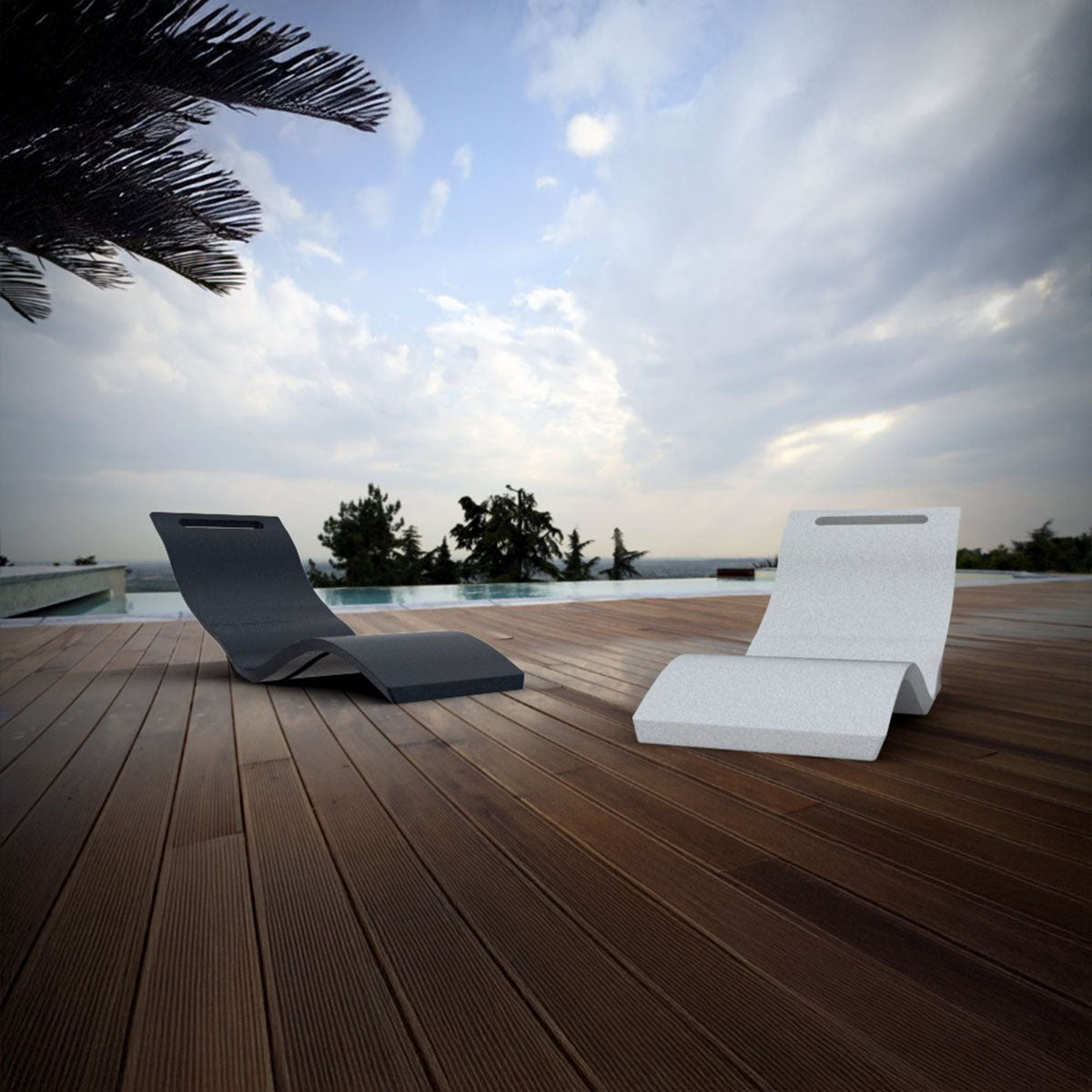 Lettino prendisole Chaise Longue Arkema Design SERENDIPITY S010