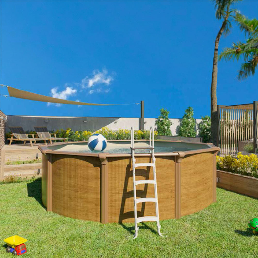 Piscina Fuori Terra Rotonda in Acciaio Ondulato SUN 2024