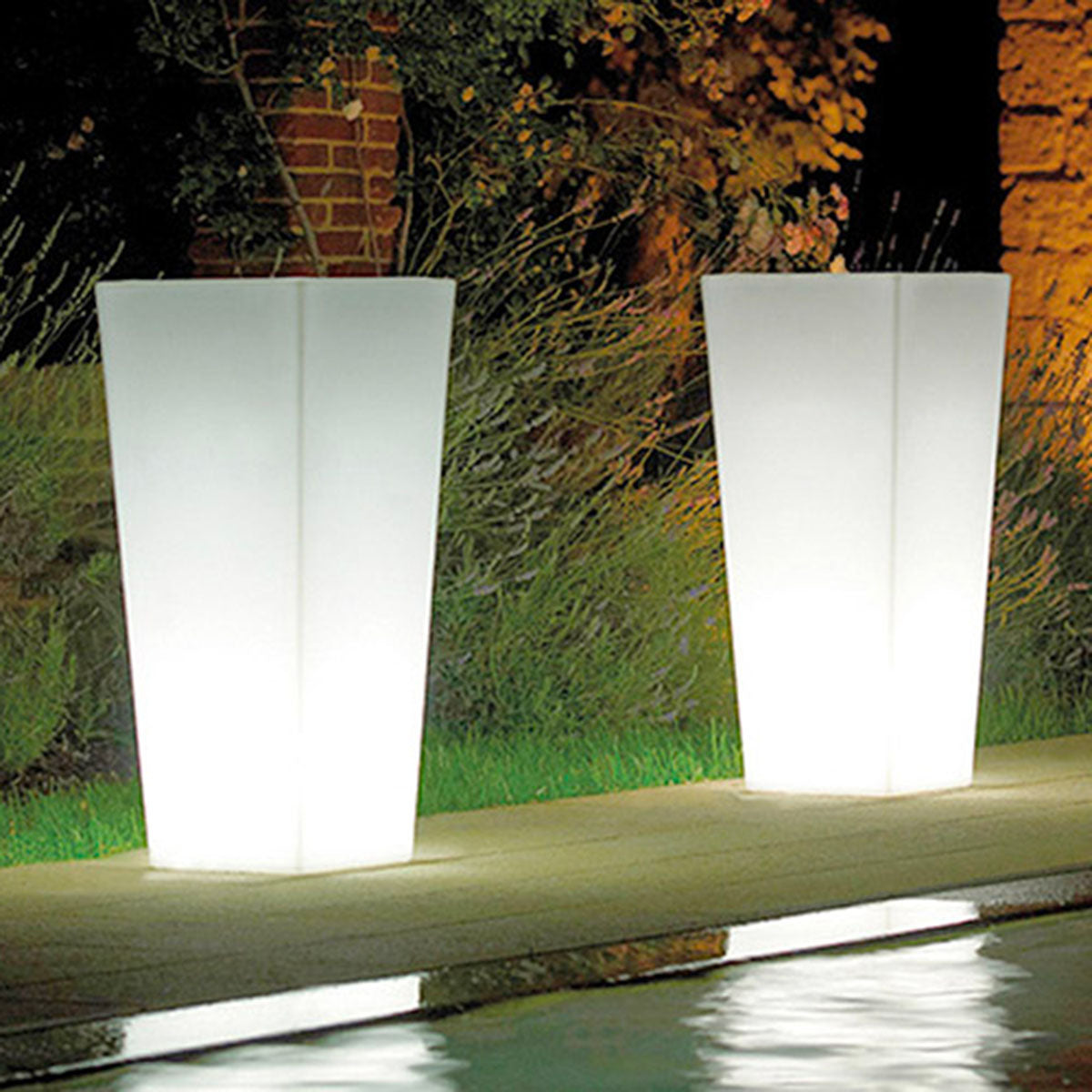 Vaso luminoso solare con telecomando Arkema Design Quadro86 SL