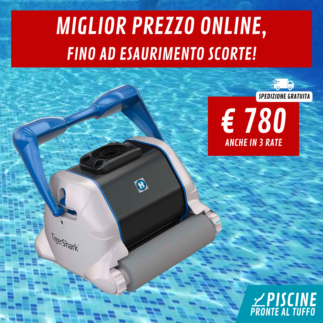 Robot Pulitore Hayward Tiger Shark Quick Clean per Piscine Interrate