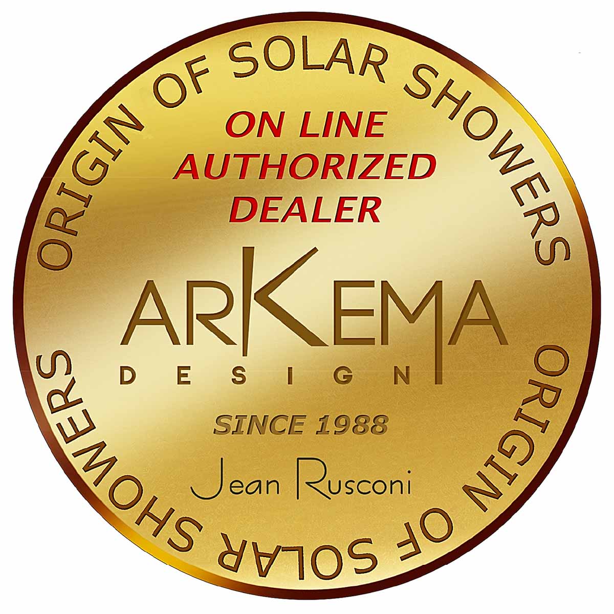 Doccia Solare in Resina 26Lt con lavapiedi Arkema Design NEW HAPPY H220