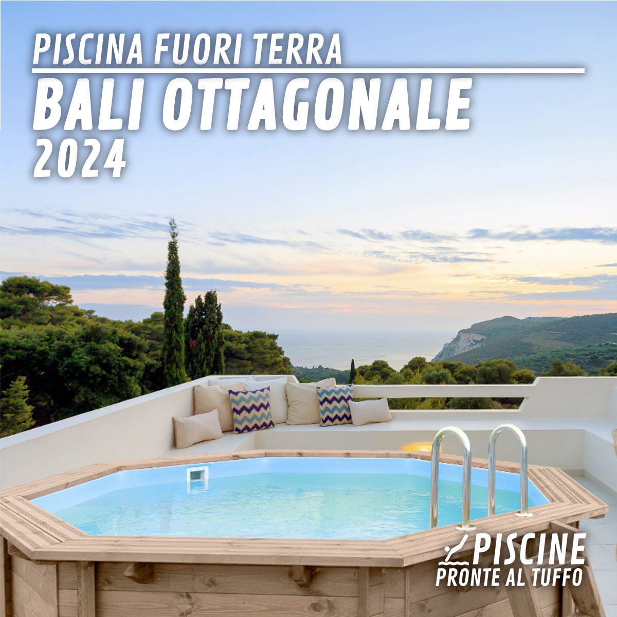 Piscina Fuori Terra in Legno Bali Ottagonale 2024